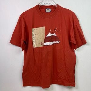 Vintage Parc Naturel Regional de Camargue France Souvenir Cotton T-shirt — Large